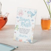Under the Sea Baby Shower Diaper Raffle Sign 台座サイン (インサイチュ)