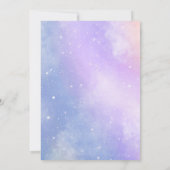 Under the Sea Baby Shower Whale Floral Whimsical 招待状 (裏面)