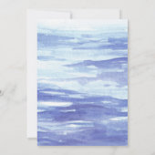 Under the Sea Baby Shower Whale Lighthouse 招待状 (裏面)