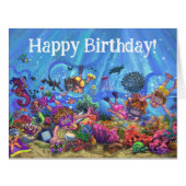Under the Sea Birthday Card (正面横)