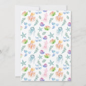 Under the Sea Birthday Invitation 招待状 (裏面)