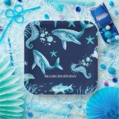 Under the Sea birthday invitation, ocean boy  ペーパープレート (パーティー)