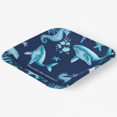 Under the Sea birthday invitation, ocean boy  ペーパープレート (傾斜あり)