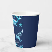 Under the Sea birthday invitation, ocean boy  紙コップ (左)