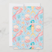 Under the Sea Birthday Invitation, Oliver 4th  招待状 (裏面)