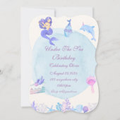 UNDER THE SEA BIRTHDAY PARTY INVITATION 招待状 (正面)