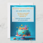 Under the Sea Birthday Party Invitation Coral Reef 招待状 (裏面)