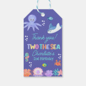 Under the Sea Birthday – TWO the SEA Girl Theme ギフトタグ (裏面)