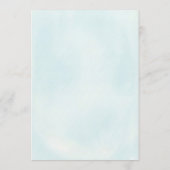 Under the Sea Blue Ahoy It's a Boy Baby Shower 招待状 (裏面)