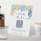 Under the Sea Capture the love QR Code Wedding 台座サイン (インサイチュ)