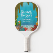 Under the Sea Cave Ocean Pickleball Paddle ピックルボールラケット (裏面)