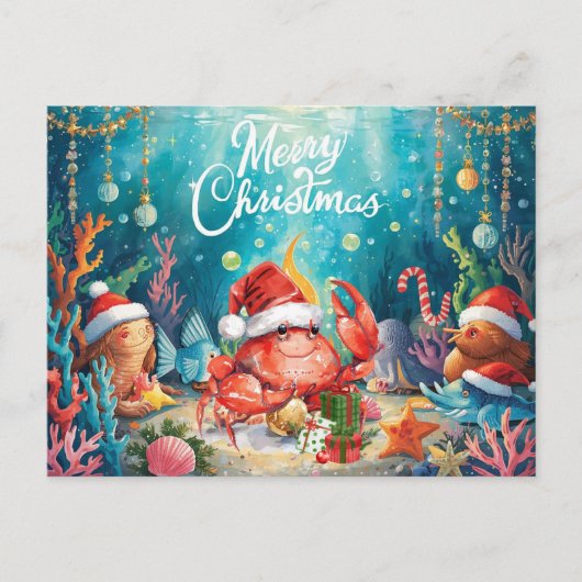 Under the Sea Christmas Party Collection シーズンポストカード (正面)