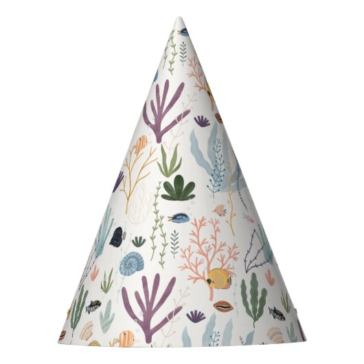 Under the Sea Coralパーティー パーティーハット (正面)