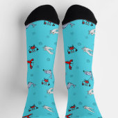Under the Sea Crew Socks for Everyone – アクア ソックス (上部)