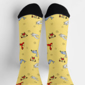 Under the Sea Crew Socks for Everyone - Yellow ソックス (上部)