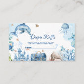 Under the sea Diaper Raffle Request Card エンクロージャーカード (正面)