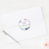Under The Sea Dolphin Sticker Labels誕生日 ラウンドシール (封筒)