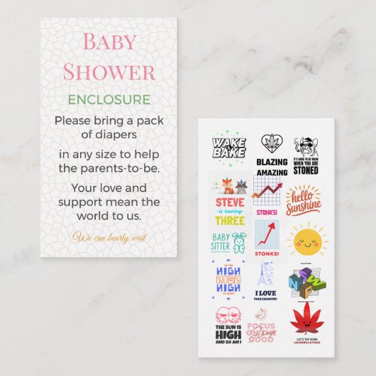 Under The Sea Enclosure Cards | Cute Minimal エンクロージャーカード (正面/裏面)