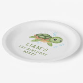 Under the sea first birthday Paper  ペーパープレート (アングル)