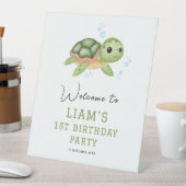 Under the sea first birthday tabletop Welcome Sign 台座サイン (インサイチュ)