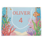 Under the Sea Gift Bag, Oliver's 4th Birthday Pres ラージペーパーバッグ (正面)