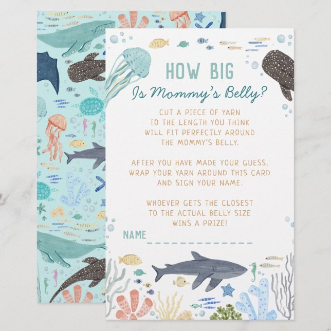 Under The Sea How Big Is Mommy’s Belly Game (正面/裏面)