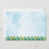 Under the sea Mermaid Birthday Girl 招待状 (裏面)