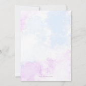 Under The Sea Mermaid Birthday Invitation 招待状 (裏面)