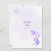 Under the sea Mermaid Birthday Invitation card 招待状 (裏面)