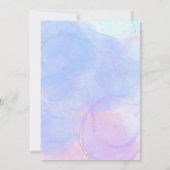 Under the Sea Mermaid Birthday Invitation for Girl 招待状 (裏面)