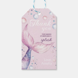 Under the Sea Mermaid Birthday Party ギフトタグ
