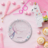 Under the Sea Mermaid First Birthday Party ペーパープレート (パーティー)