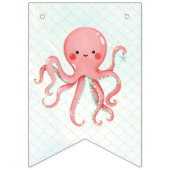 Under The Sea Mermaid Girls Birthday  バンティングフラッグ (第1の旗)