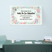 Under The Sea Mermaid Girls Birthday Banner 横断幕 (トレードショー)