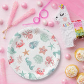 Under the Sea Mermaid Girls Birthday Party ペーパープレート (パーティー)
