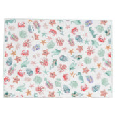 Under the Sea Mermaid Girls Birthday Party ラージペーパーバッグ (裏面)