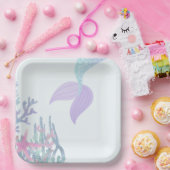 Under the Sea Mermaid Matching ペーパープレート (パーティー)