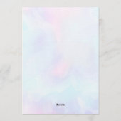 Under the Sea Mermaid Sea Purple Girl 2nd Birthday 招待状 (裏面)