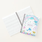 Under the Sea Notebook - Dolphin, Narwhal ノートブック (内部)