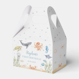 Under The Sea Ocean Animals 1st Birthday フェイバーボックス
