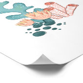 Under the Sea Ocean Animals Baby Shower ポスター (角)