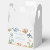 Under The Sea Ocean Animals Birthday Favor Boxes フェイバーボックス (オープン)
