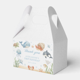 Under The Sea Ocean Animals Birthday Favor Boxes フェイバーボックス