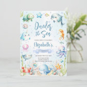 Under the Sea Ocean Animals Birthday Party 招待状 (スタンド正面)