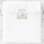 Under the Sea Ocean Animals Octopus Birthday スクエアシール (バッグ)