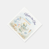 Under the Sea Ocean Animals Octopus Birthday スタンダードカクテルナプキン (角)