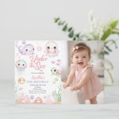 Under the Sea Ocean Animals Photo 招待状 (スタンド正面)