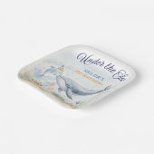 Under the Sea Ocean Animals Whale Birthday ペーパープレート (傾斜あり)