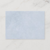 Under The Sea Ocean Baby Shower Blue Diaper Raffle エンクロージャーカード (裏面)