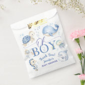 Under The Sea Ocean Baby Shower Boy Blue  フェイバーバッグ (封をした状態)